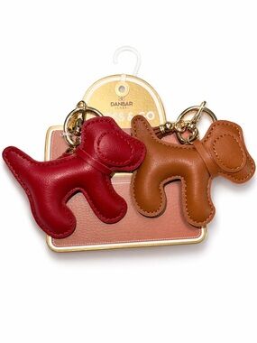 Faux Leather Keychain {Set of 2}